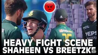 Shaheen Afridi vs Breetzke Heated Clash in S A Match! 🔥💥 | #ShaheenAfridi #CricketFight #PAKvsSA