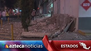 Cae marquesina de la PGJ | CDMX