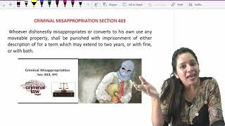 Topic 13 | What is Criminal Misappropriation in IPC? | Section 403 | Fast Track by Mehak Aggarwal