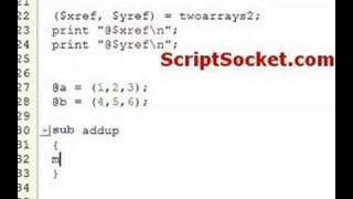 Perl Tutorial 84 - Pass Multiple Arrays to Sub. by Reference
