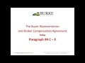 California Buyer Representation & Broker Compensation Agreement Paragraphs #4 C - E