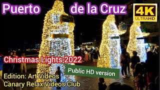 TENERIFE 🏝️ Puerto de la Cruz - Christmas Lights 30 November 2022 - Teneriffa Kanarische Inseln