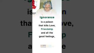 Ignorance 🤷‍♂️....!! APJ Abdul kalam Sir Powerful Motivational quotes videos #motivational #shorts