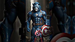 Marvel & DC Superheroes But Lion 😀💥 #shorts #avengers #viral