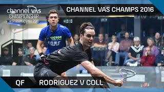 Squash: Rodriguez v Coll - Channel VAS Championship at St Georges Hill 2016 QF Highlights