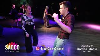 Boris Zayarin and Natalya Sirenko Salsa Dancing at Moscow MamboMania weekend, Saturday 27.10.2018