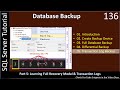 Database Backup | Part 5 - Full Recovery and Transaction Log | SSMS TSQL Tutorial #136