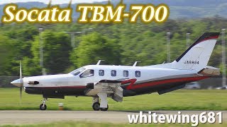 [SOCATA TBM] Socata TBM-700 JA8894 LANDING NOTO Airport 能登空港 2018.5.11