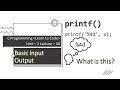 Unit-2 Lecture-40: Basic Input Output Functions: printf( )