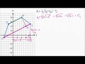 Finding area of trapezoid on coordinate plane