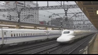 東海道新幹線N700系（静岡駅）shinkansen N700series at shizuoka station