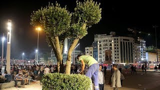 Taksim Meydanı ağaçlandırılıyor