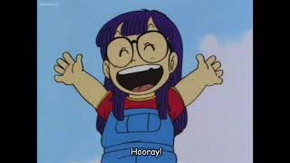 Stupid Arale breaks the fucking film