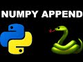 Python Numpy Append