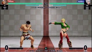 KOF15　世界１位アンヘル　異次元の動き　補正切りから更に叩き込む