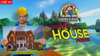 Making my villa AND exploring nether// ALONE SMP DAY 15#minecraft #shortsfeed