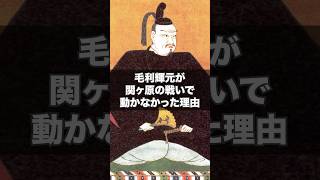 なぜ毛利輝元は関ヶ原の戦いで動かなかったのか？ #歴史 #戦国時代 #徳川家康 #毛利輝元