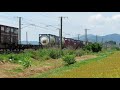 常磐線　コンテナ　貨物　2095レ　eh500 58牽引　友部～内原　通過　2020.05.30