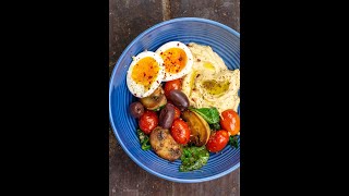 15-Minute Mediterranean Breakfast Bowls! #shorts #mediterraneandiet #breakfastbowl #healthyrecipe