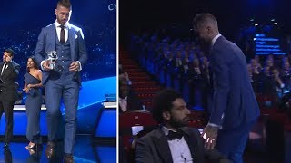 👀 Mo Salah isn't impressed when Sergio Ramos touches his shoulder