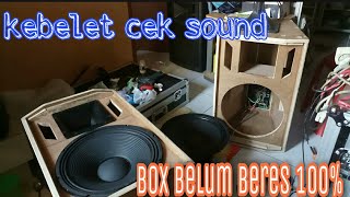 cek sound box baru, speaker aktif/speaker monitor panggung