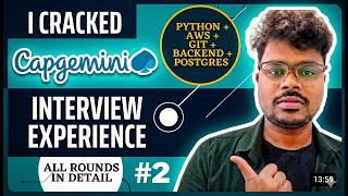 Capgemini Interview Experience | Python Developer AWS Interview Question Answers | Software Engineer