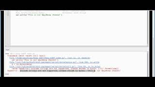 TypeError: unicode strings are not supported, please encode to bytes