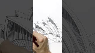Drawing Sydney Opera House #shorts