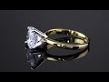 1.88 tcw round cubic zirconia solitaire engagement anniversary ring in 14k gold plated