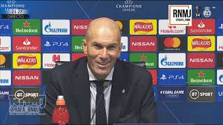 Rueda de prensa de ZIDANE post Manchester City 2-1 Real Madrid (07/08/2020)
