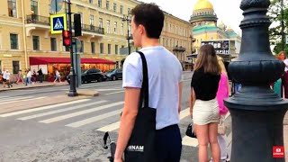 SUMMER IN ST.PETERSBURG | Walk from Alexander Garden to Malaya Morskaya Street. City Сentr