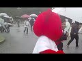 ビズベア妹ちゃん　雨の中お散歩　ご当地キャラ博in彦根 2013