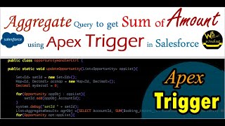 Apex Trigger to Sum of Amount of all Opportunities of related Account Using Aggregate Query | #apex