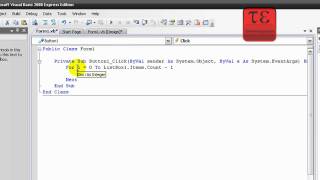 Visual Basic 2008 Tutorial 11 Listbox Saving