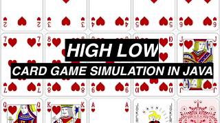 HighLow Card Game in Java