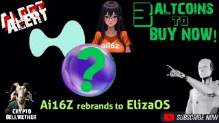 Best Altcoins to BUY NOW? Ai16z Rebrands to ELIZAOS \u0026 Partners with HyperLiquid HYPE -Ai Companions