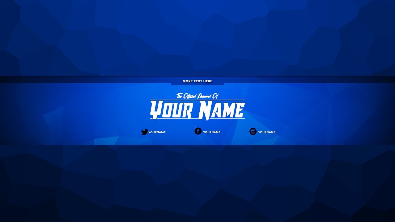 Youtube Channel Art Template Youtube