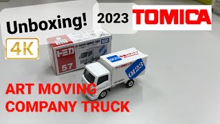 Tomica 2023 Art Moving Company Truck (2023 No. 57) Unboxing! [4K]