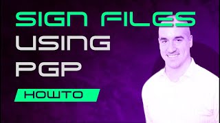 Sign files using PGP
