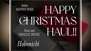 Christmas ho-ho Haul! Hobonichi, Sailor Manyo Inks and lots of decks!!!