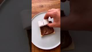 nutella marshmallow toast |Quick side dish | #Shorts