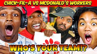 CHICK-FIL-A VS MCDONALD'S WORKERS REACTION!