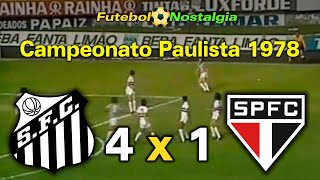 Santos 4 x 1 São Paulo - 28-01-1979 ( Campeonato Paulista 78 )
