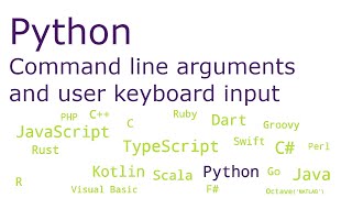 Python - Command line arguments and user keyboard input