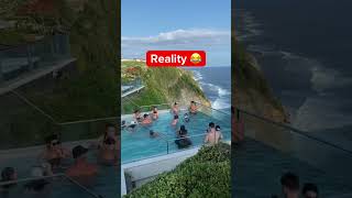 Social Media Vs. Reality: Hotel Edition! #travel #shorts #socialmedia #reality