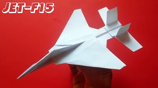 Cara Membuat Pesawat JET-F15 Dari Kertas Terbang Jauh