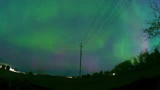 Amazing Aurora Borealis timelapse video