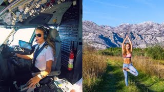 This Stunning Swedish Pilot Does Yoga Across the Globe, And Her Selfies Have Made Her A Sensation