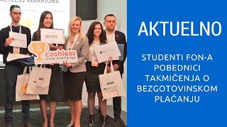 Aktuelno RTVSG - Studenti FON-a pobednici takmičenja o bezgotovinskom plaćanju