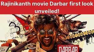 Rajinikanth movie Darbar first look unveiled!
